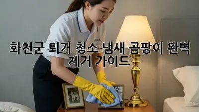 화천군 퇴거 청소: 냄새, 곰팡이 완벽 제거 가이드